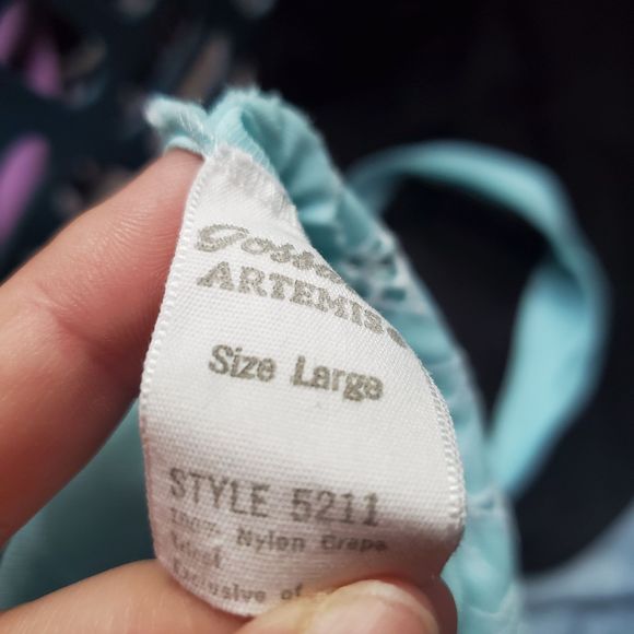 Gossard Atremis Light Blue Nighgown House Dress - Picture 3 of 10